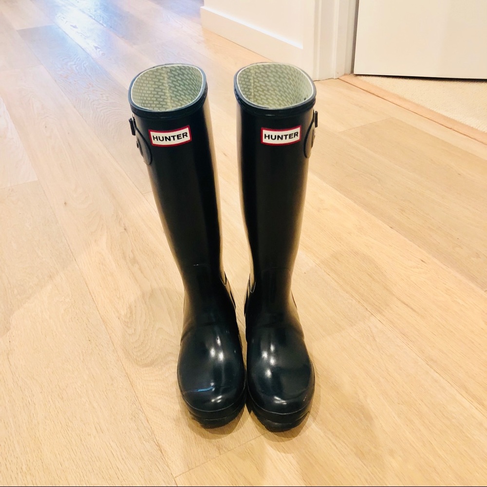 Navy Hunter Rain Boots